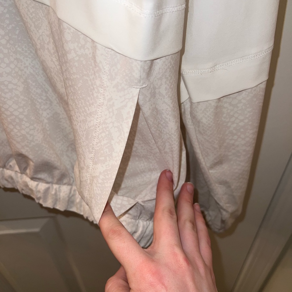 Athleta Pearl White Python Run With It Half Zip P… - image 5